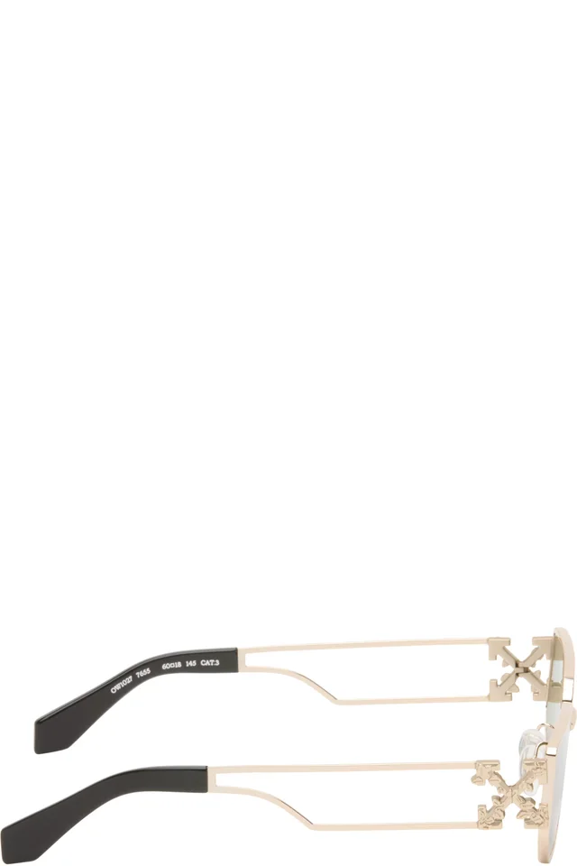 Off-White Gold Allen Sunglasses, photo 2 of 4 from SSENSE