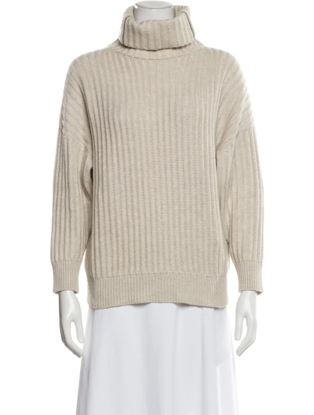Brunello Cucinelli Cashmere Turtleneck Sweater in Cashmere from The RealReal