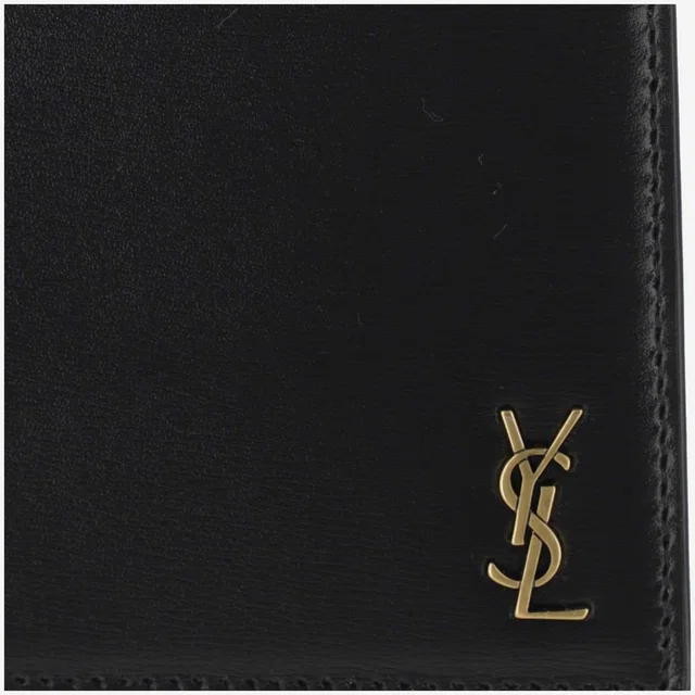 Saint Laurent Wallet — Black Calfskin in Black Calfskin from HEWI