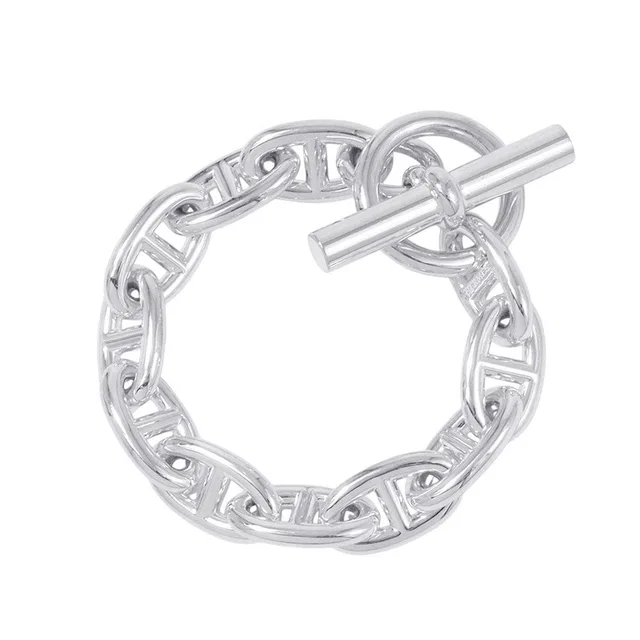 Hermès Chaine d'Ancre Bracelet 11 frames Size GM SV925 from GALLERY RARE