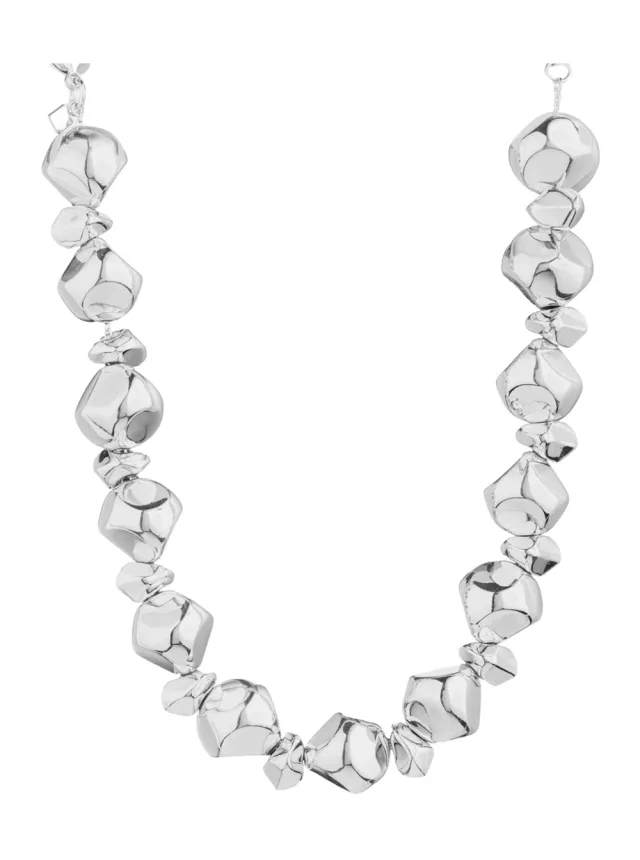 FEDERICA TOSI Necklace LACE MIX STONE with silver details and stones, metallic, women, photo 3 of 6 from Gaudenzi Boutique