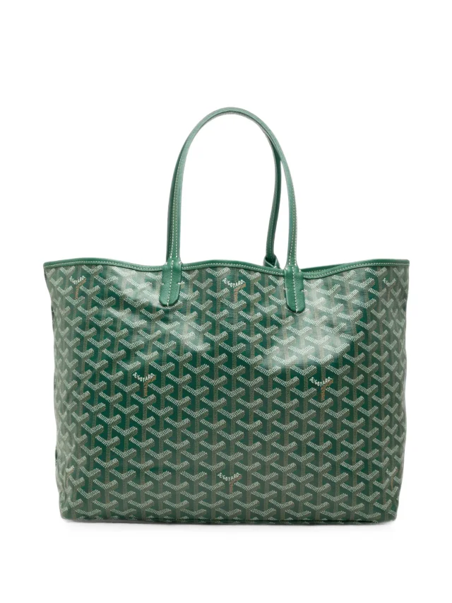 Goyard Pre-Owned 2018 Goyardine Saint Louis PM Tote Bag | Green | FARFETCH in Green Coated canvas from Farfetch