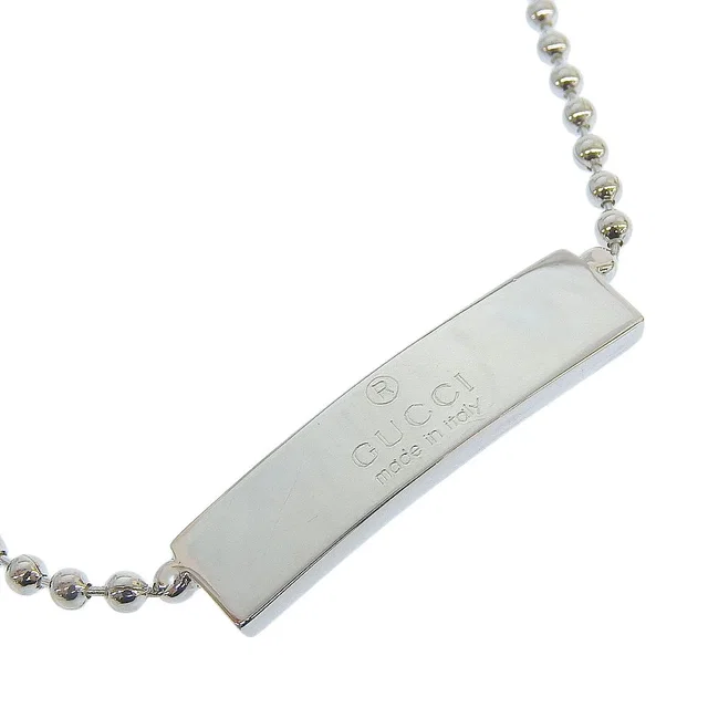 Gucci Ball Chain Choker Sterling 925 Silver Necklace in Silver from The Reluxe