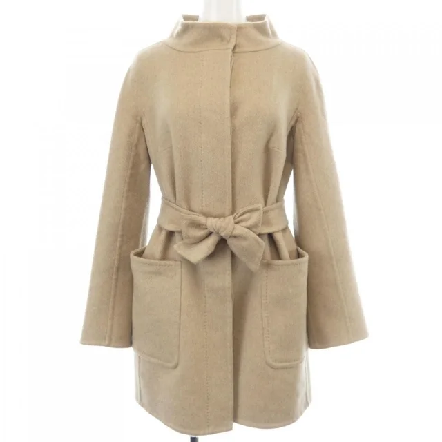 Max Mara Coat Beige in Beige Cashmere from The Reluxe