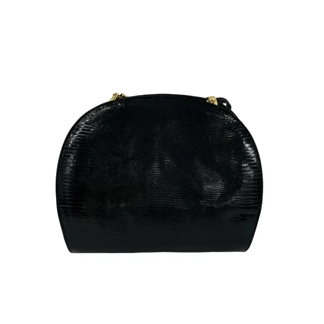 Gucci Lizard Shoulder Bag in Black Lizardskin from LuxUness, photo 3 of 10