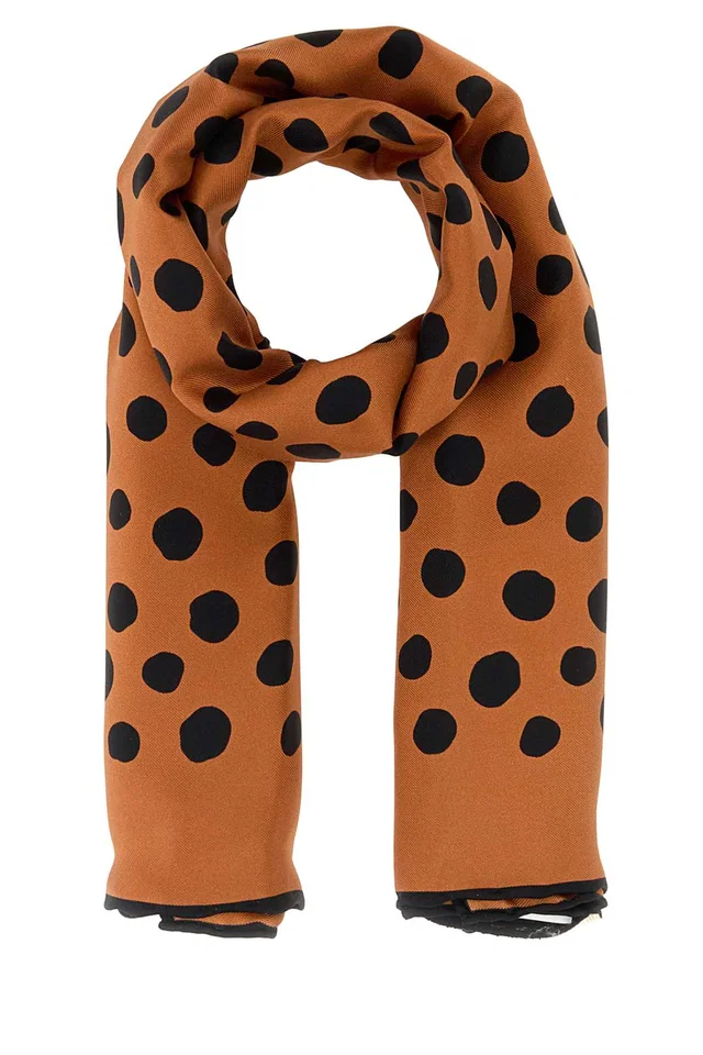 Valentino Garavani Shawls Scarf — Orange Exterior: Silk Scarfs in Orange Silk from HEWI