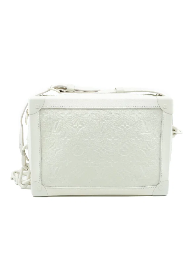 2018 Louis Vuitton White Monogram Soft Trunk Bag in White Leather from Arcade Vintage