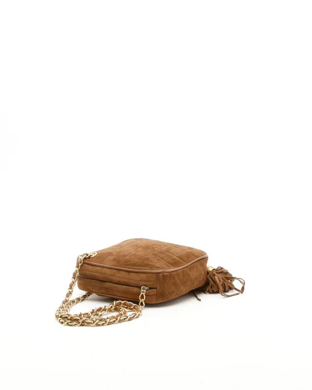 Chanel CC Quilted Fringe Bag in Suede from A Retro Tale, photo 4 of 11