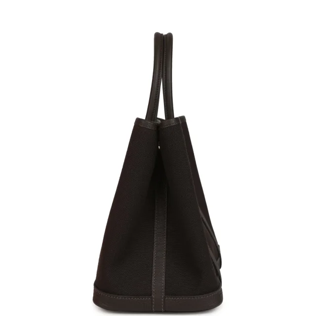 Hermès Garden Party 30 Ebene Negonda Palladium Hardware in Brown Leather from Madison Avenue Couture, photo 3 of 8