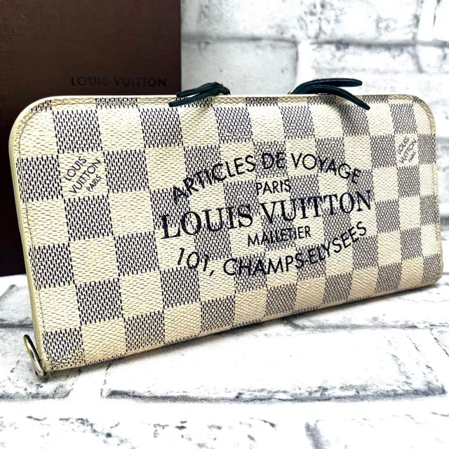 Louis Vuitton Damier Azur Plan Soleil Portefeuille Insolite Wallet from The Reluxe