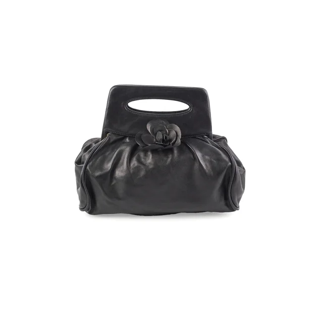 Chanel Vintage Black Top Handle Bag in Black from The Purse Affair