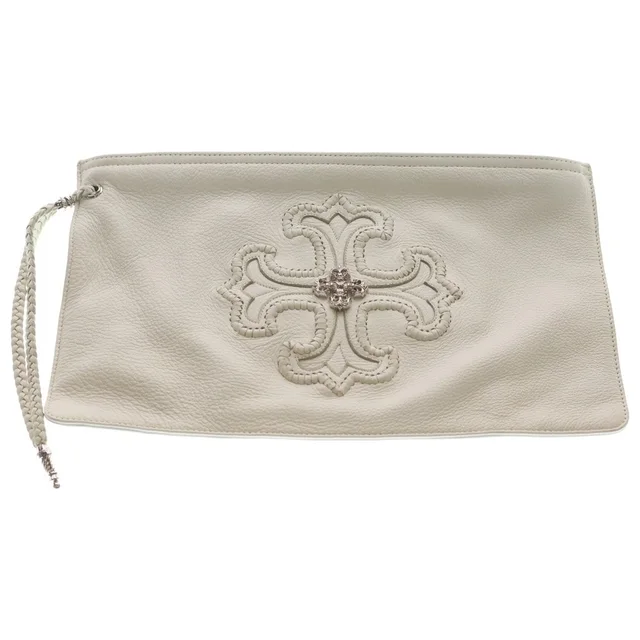Chrome Hearts Filig Plus Rhodium Processed Clutch White in White from The Reluxe