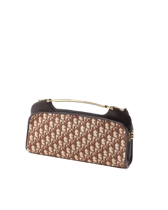 Dior 1970s Monogram Top Handle Clutch Bag in Coated canvas from A Retro Tale, photo 3 of 10