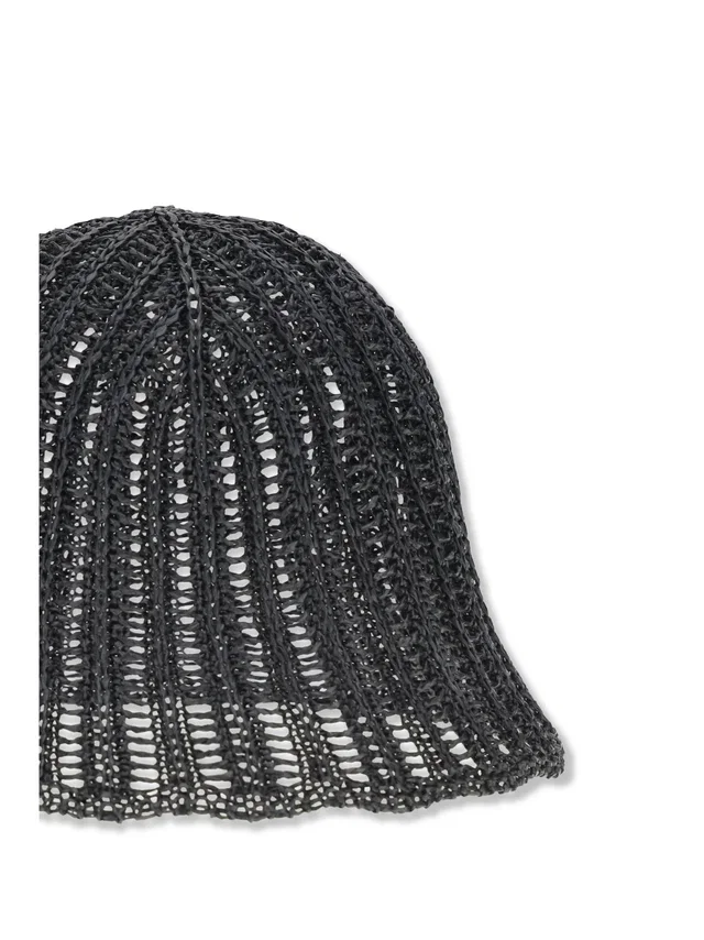 Brunello Cucinelli Mcap9a033 Techno Raffia Sun Hat — Black in Black Raffia from HEWI