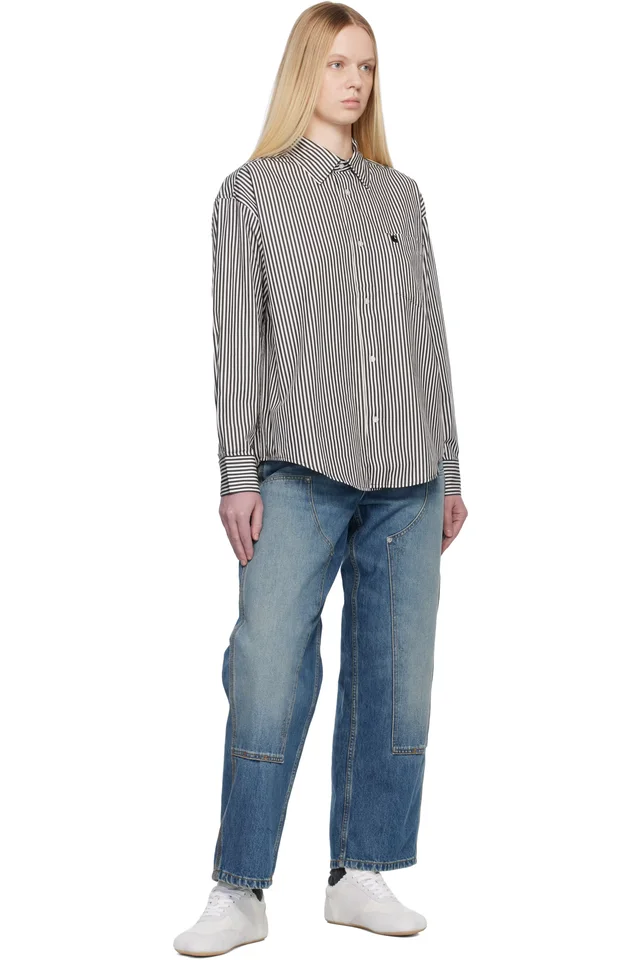 Carhartt Work In Progress Black & White Daldry Shirt, photo 4 of 4 from SSENSE