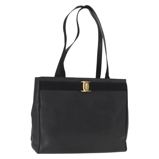 Ferragamo Vala Tote Leather in black Leather from Poshmark