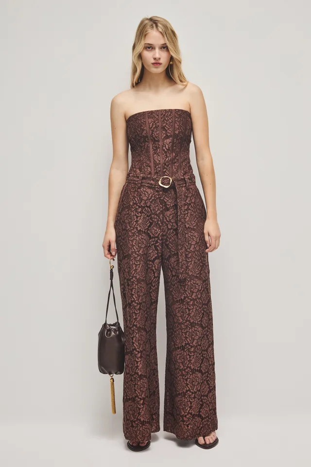 AJE Mystic Lace Pant in Brown from Aje, photo 1 of 1