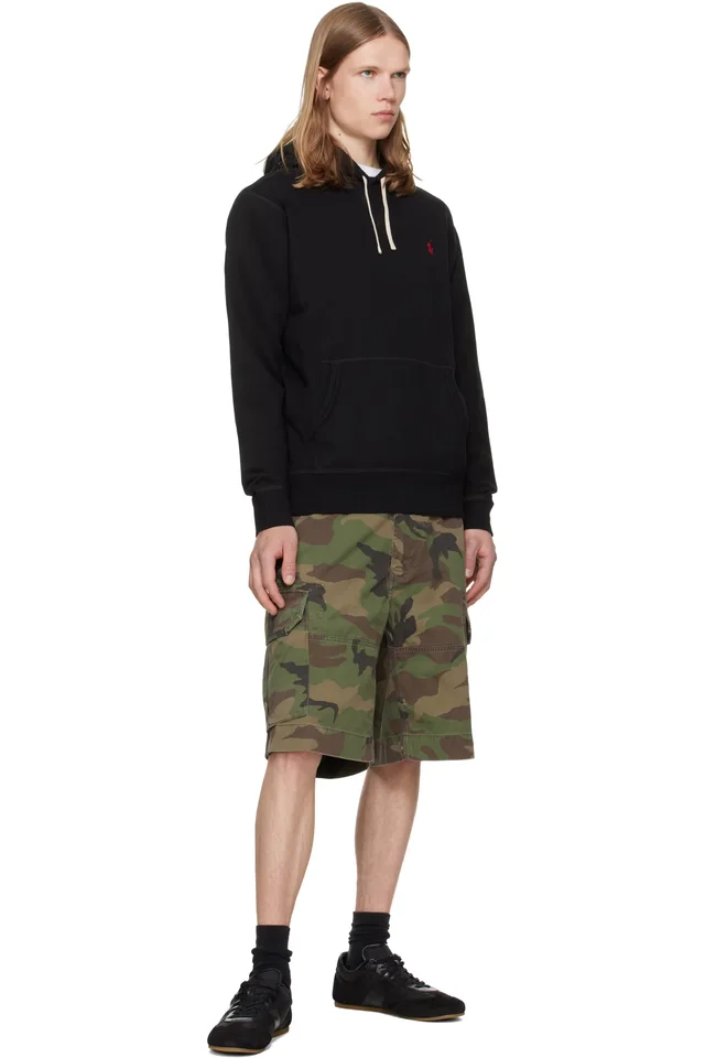 Polo Ralph Lauren Black 'The RL Fleece' Hoodie, photo 4 of 4 from SSENSE