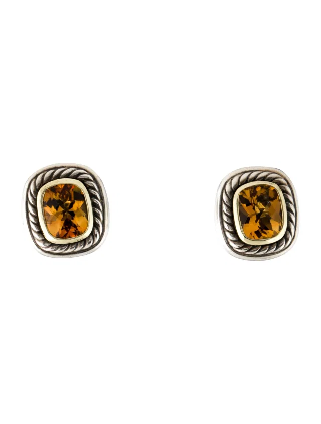 David Yurman Citrine Earclip Earrings in multicolor from The RealReal