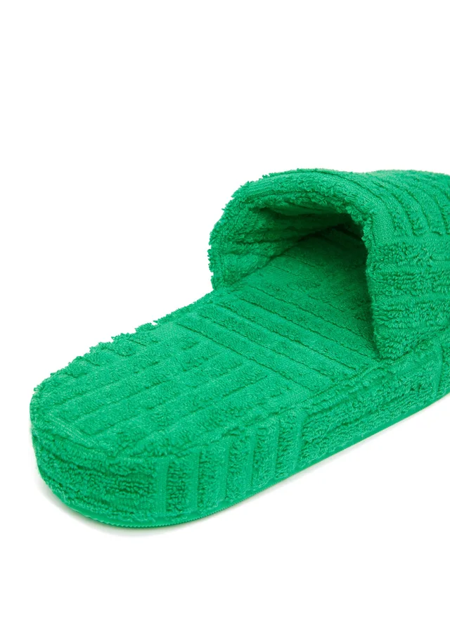BOTTEGA VENETA Resort Sponge sandals in Green 100% cotton, photo 6 of 6 from 24S (Canada)