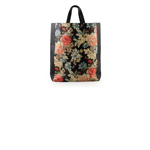 Celine Floral Vertical Cabas Tote in Leather from The Purse Affair