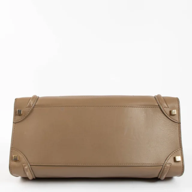 Celine Taupe Smooth Calfskin Shoulder Luggage Bag in Taupe Calfskin from Labellov, photo 5 of 8