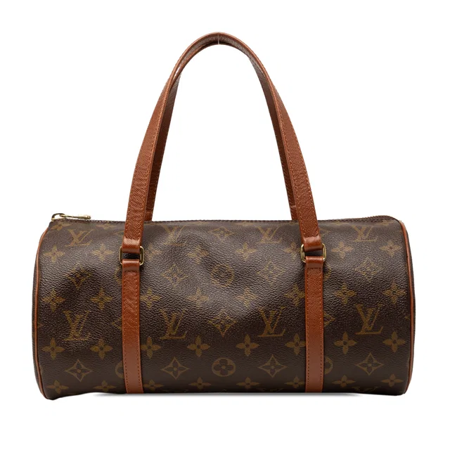 Brown Louis Vuitton Monogram Papillon 30 Handbag in Brown Coated canvas from Designer Revival