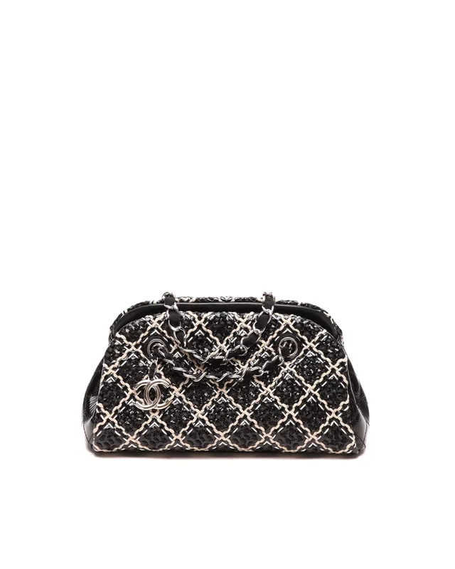Chanel Small Tweed Just Mademoiselle Bowling Bag from A Retro Tale