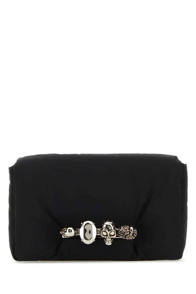 Alexander McQueen Belt Bag — Black in Black Nylon from HEWI