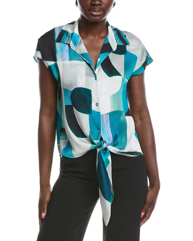 Joseph Ribkoff Tie-Front Blouse, image 1 of 1 from Gilt