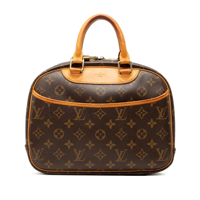 Brown Louis Vuitton Monogram Trouville Handbag in Brown Coated canvas from Designer Revival