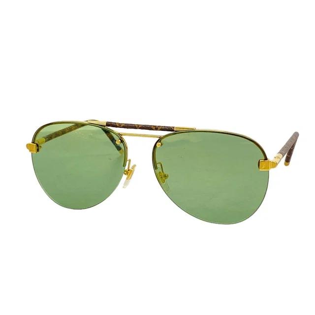 Louis Vuitton Sunglasses Monogram Clockwise Green Brown Eyewear in Brown from The Reluxe