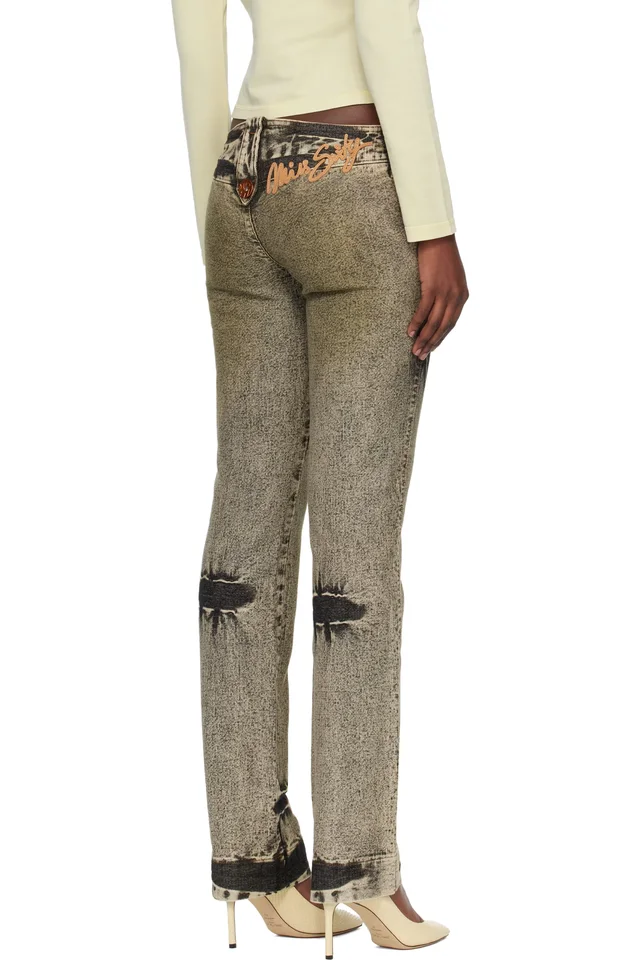 Miss Sixty Green KNWLS Edition Tie-Dye Jeans, photo 3 of 4 from SSENSE