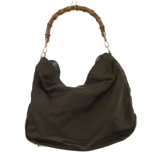 Gucci Bamboo Handle Bag Dark Brown in Brown from The Reluxe