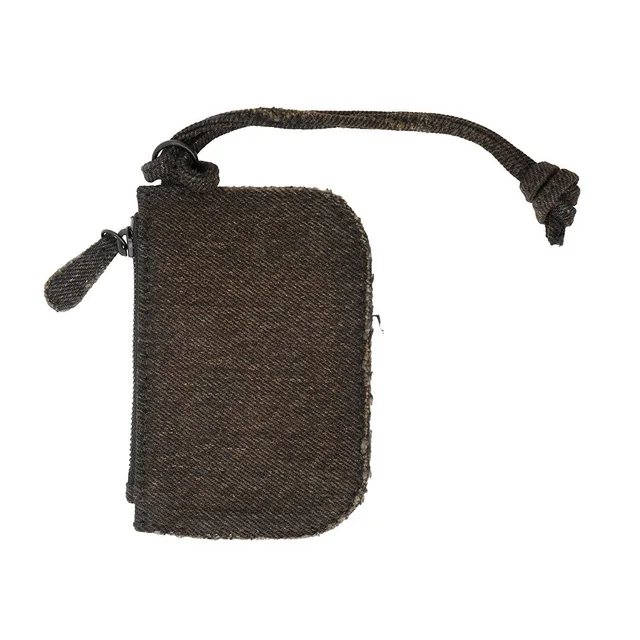 Balenciaga Lucagol Coin purse Dark Brown/Black776769 Denim in Brown Denim from GALLERY RARE, photo 3 of 3