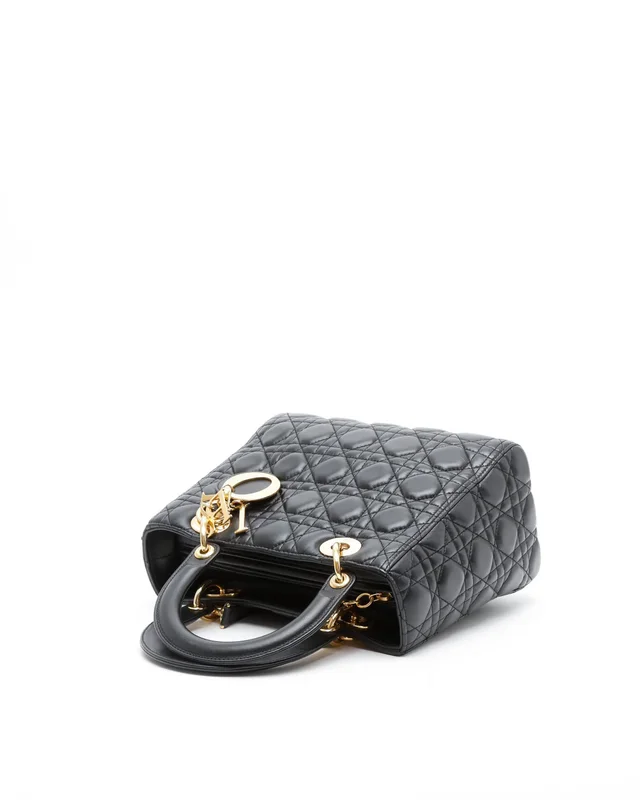 Medium Lady Dior Bag in Leather from A Retro Tale, photo 4 of 9