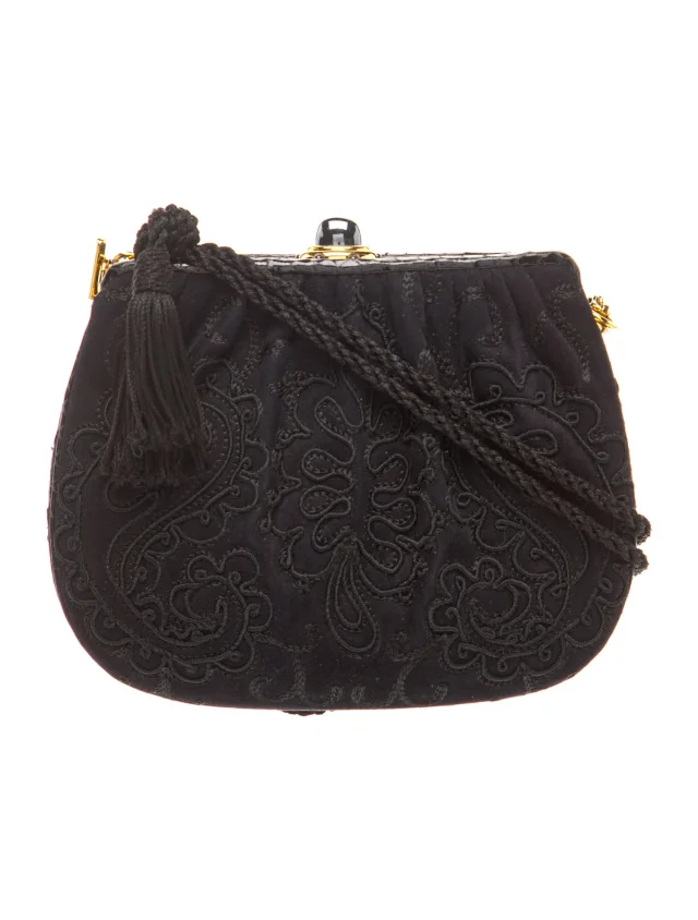 Judith Leiber Crossbody Bag in black Leather from The RealReal