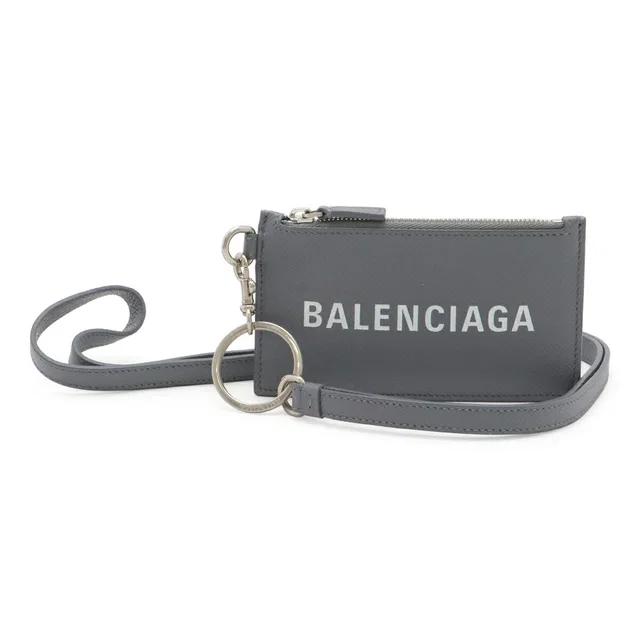 Balenciaga Cash Leather Card Case in Leather from LuxUness