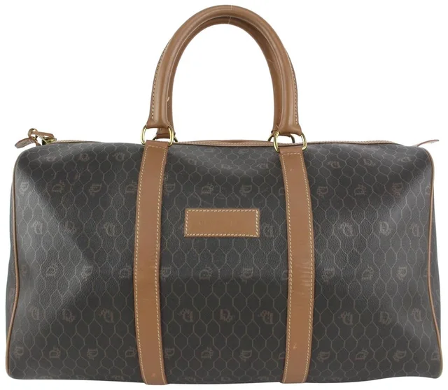 Dior Black Monogram Trotter Boston Duffle Bag in Black Canvas from Bagriculture
