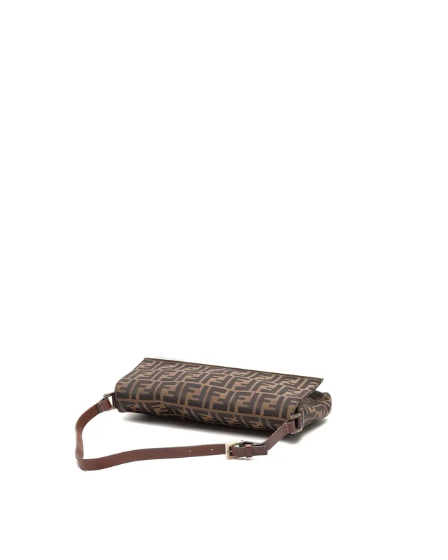 Fendi Zucca Metal Trim Baguette Bag in Canvas from A Retro Tale, photo 4 of 8
