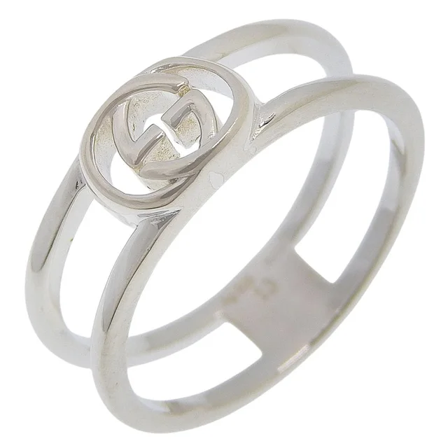 Gucci Interlocking G 925 Sterling Silver Ring in Silver from The Reluxe