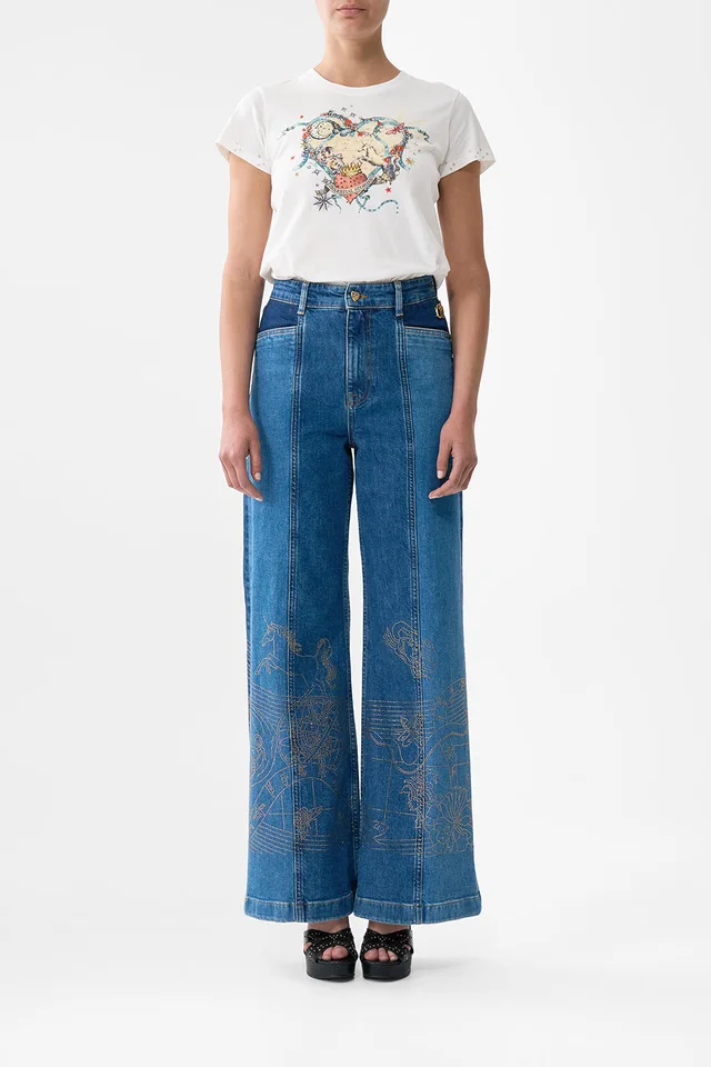 Camilla eBoutique JENNA ZODIAC ZONE HIGH WAISTED FLARE DENIM from CAMILLA, photo 1 of 1