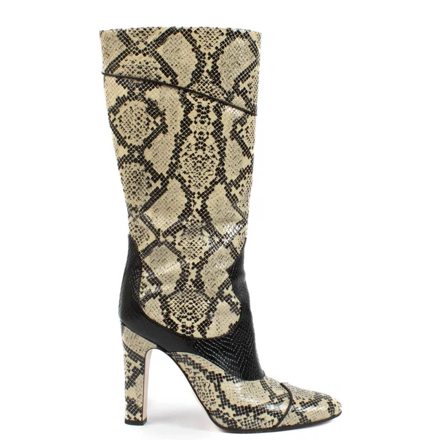 Gucci Snakeskin Embossed Boots - Size 39 in Leather from Labellov