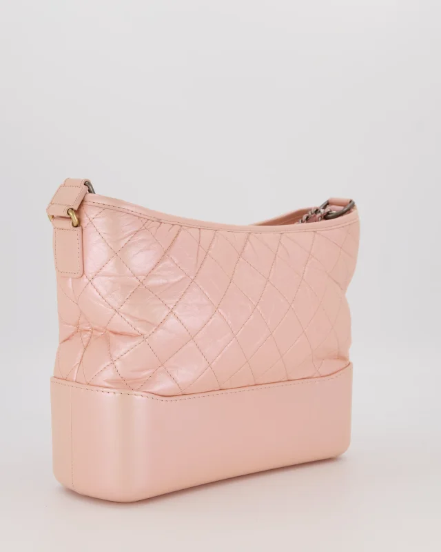 Chanel Large Gabrielle Bag in Light Pink Crumpled Calfskin Leather with Mixed Hardware in Pink Calfskin from Sellier, photo 7 of 19