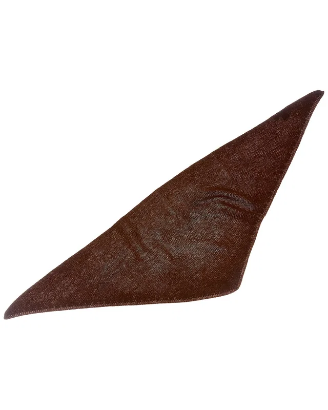 Sofia Cashmere sofiacashmere Links Stitch Cashmere Bandana in https://asset1.ruecdn.com/images/sw/111174/1111748893_RLSW_brown.jpg, image 1 of 1 from Rue La La