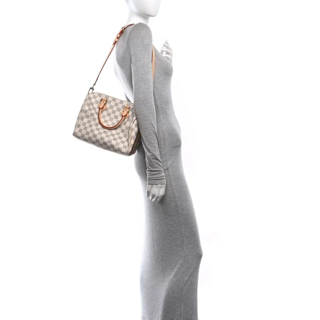 Louis Vuitton Damier Azur Speedy Bandouliere 25 in Canvas from FASHIONPHILE, photo 2 of 10