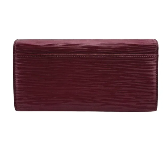Louis Vuitton Portefeuille Sarah Epi Wallet Pink Fuchsia Silver Flap Style in Pink from The Reluxe
