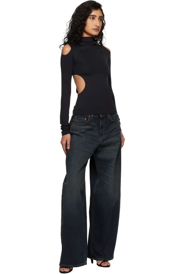 Off-White Black Sleek Meteor Top, photo 4 of 4 from SSENSE