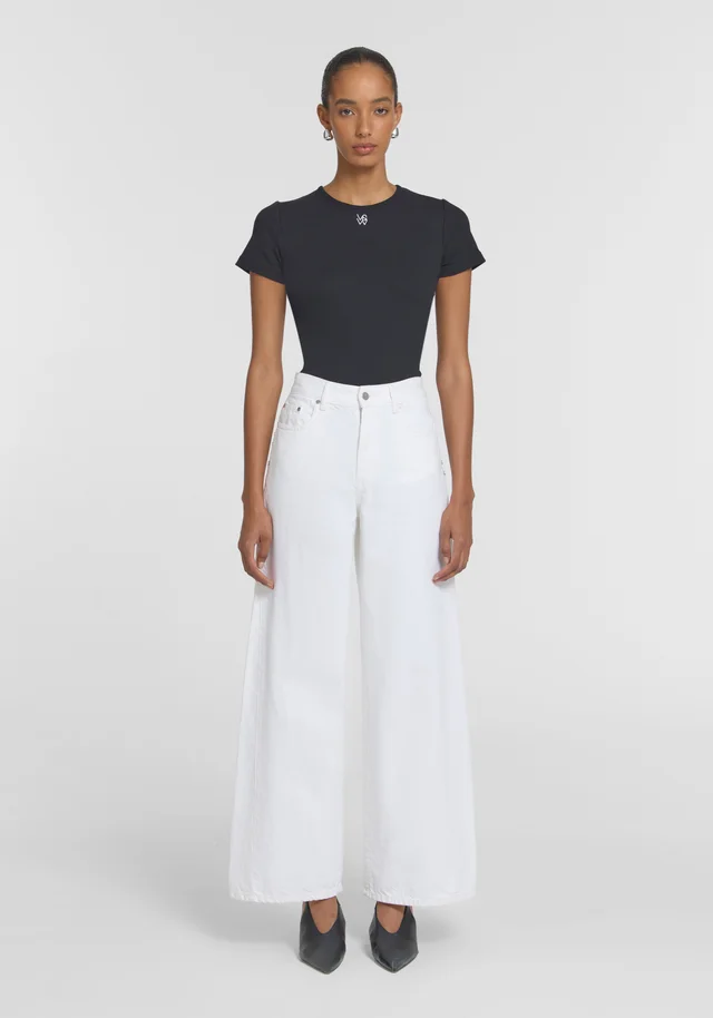 VIKTORIA & WOODS Dolly Stud Jean in White from Viktoria & Woods, photo 1 of 1