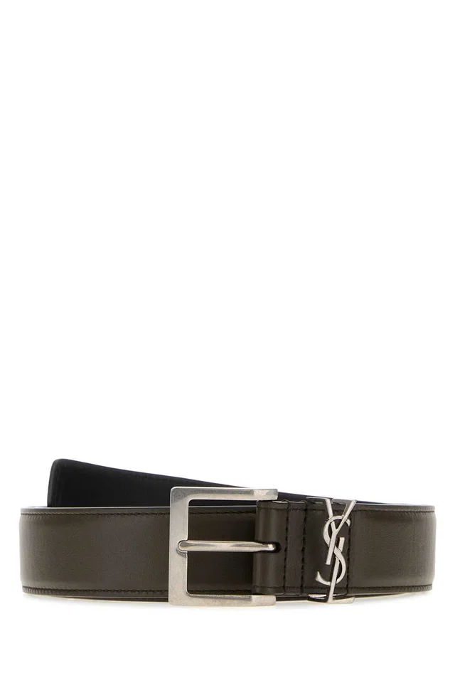 Saint Laurent Belt — Brown in Brown Leather from HEWI